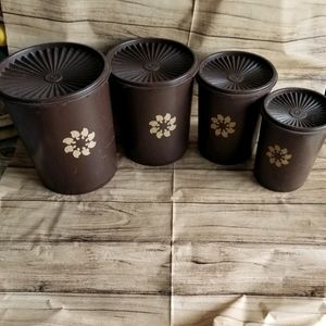 Vintage Tupperware Servalier Canister Set
